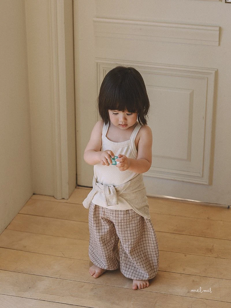 Melmel - Korean Baby Fashion - #babyootd - Check Bloomers - 8