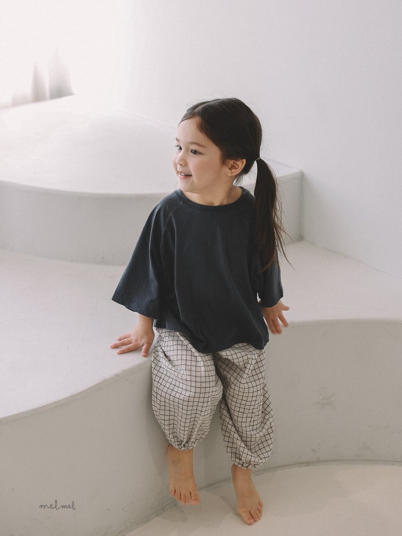 Melmel - Korean Baby Fashion - #babyoutfit - Check Bloomers - 10