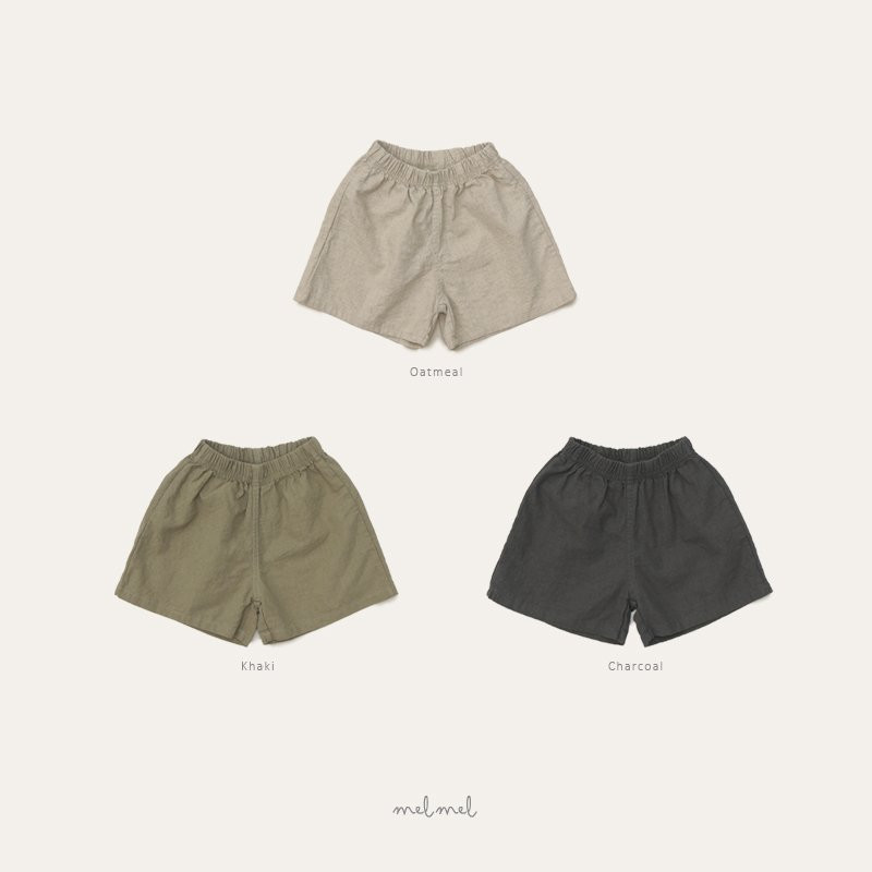 Melmel - Korean Baby Fashion - #babyoutfit - Linen Shorts - 3