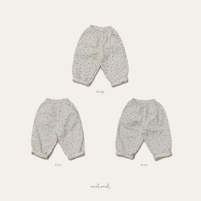 Melmel - Korean Baby Fashion - #babyoutfit - Flower Pants