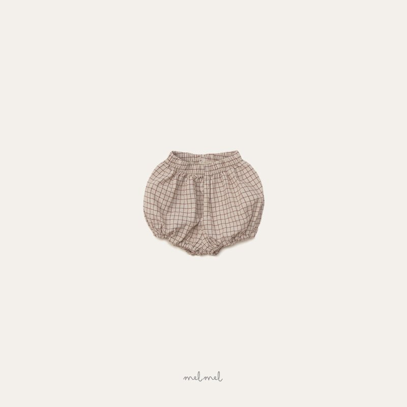 Melmel - Korean Baby Fashion - #babywear - Check Short Bloomers - 7