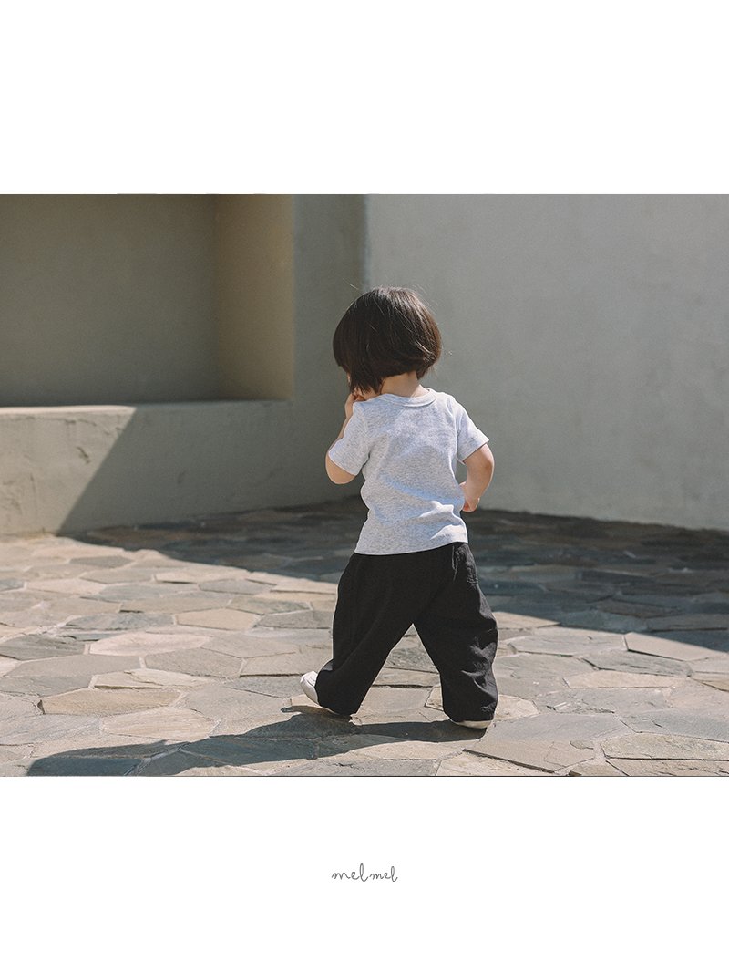 Melmel - Korean Baby Fashion - #onlinebabyboutique - Linen Hip Pocket Pants - 11