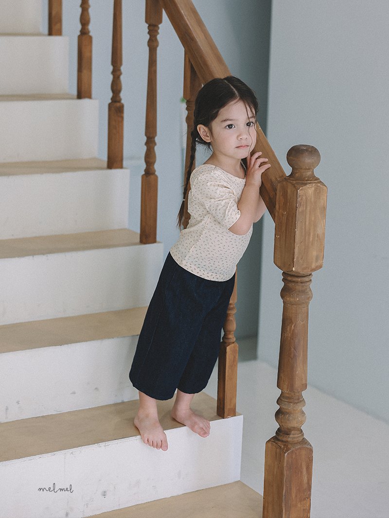 Melmel - Korean Baby Fashion - #onlinebabyboutique - Scoop Flower Tee - 8