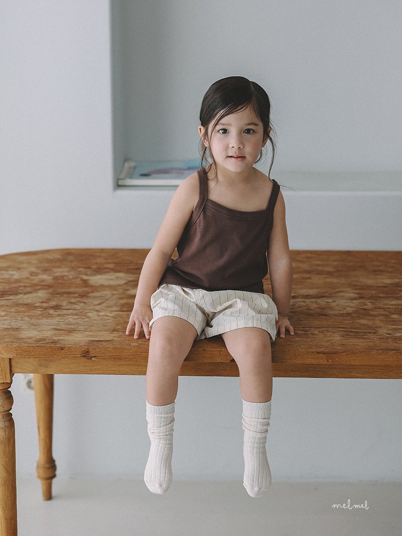 Melmel - Korean Baby Fashion - #onlinebabyboutique - Ribbed Tank Top