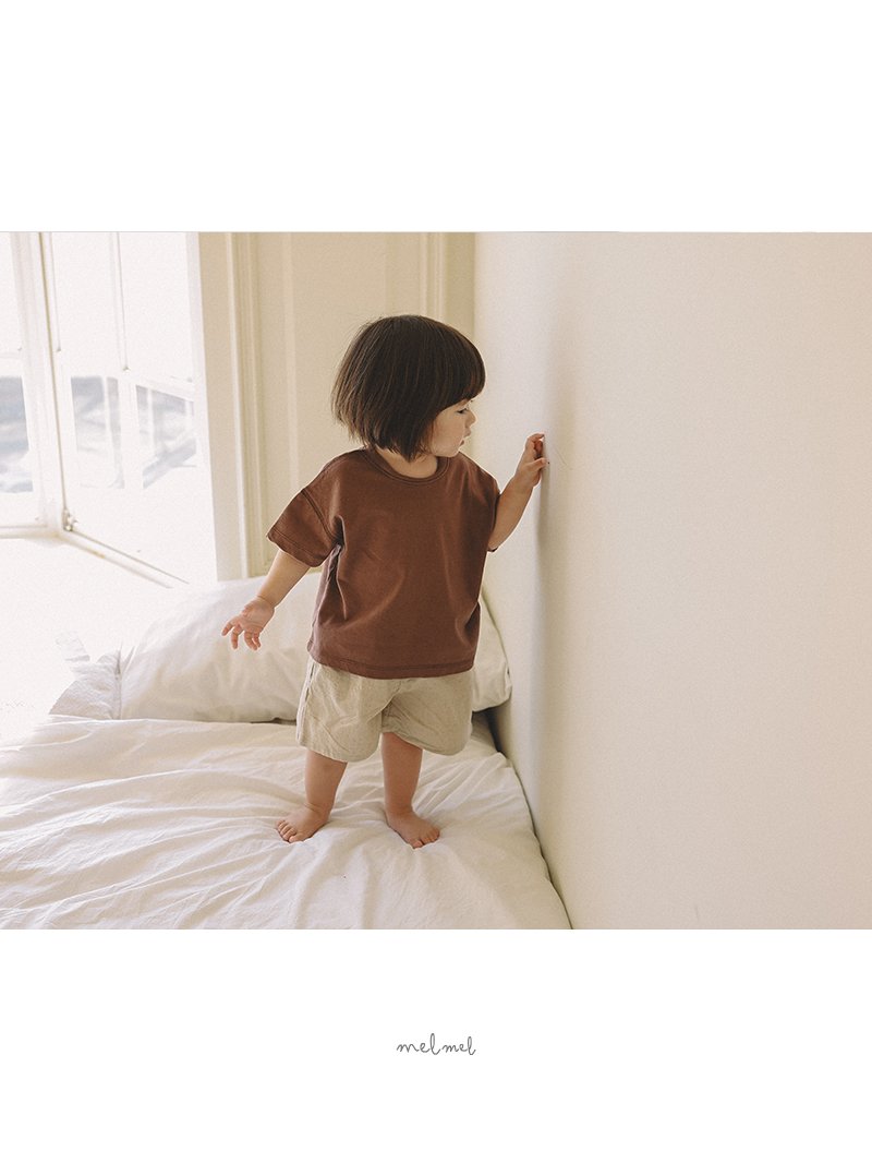 Melmel - Korean Baby Fashion - #onlinebabyshop - Linen Shorts - 7