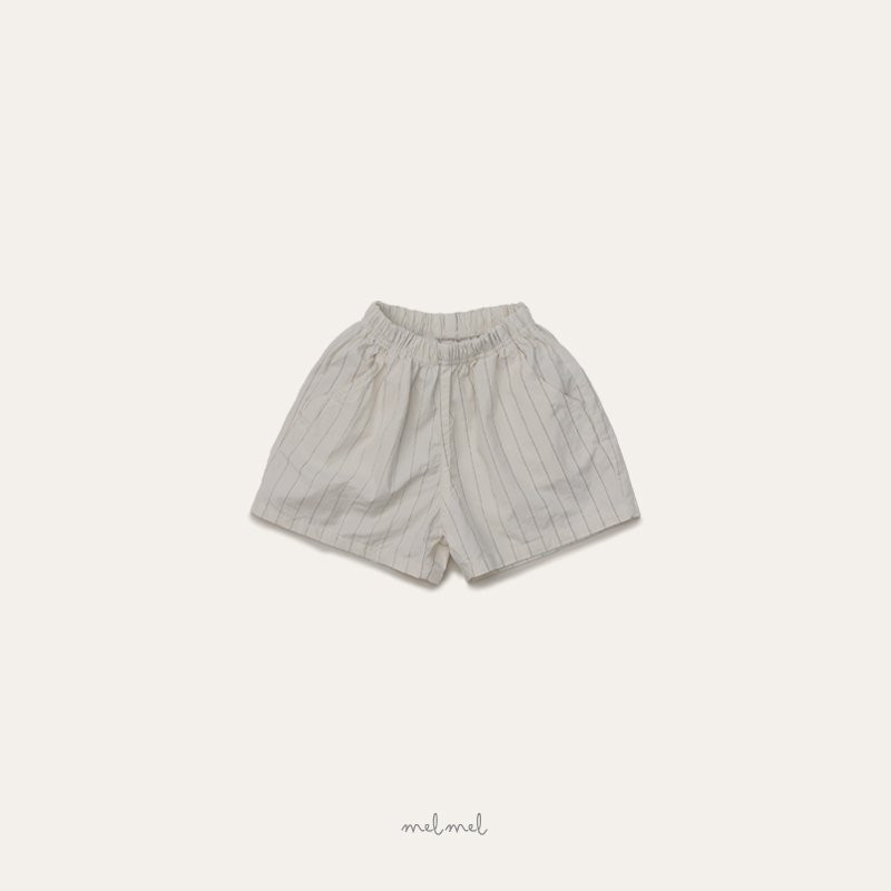 Melmel - Korean Baby Fashion - #onlinebabyshop - Striped Shorts - 6