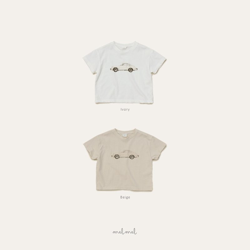Melmel - Korean Baby Fashion - #onlinebabyshop - Old Car Short Sleeve Tee - 3