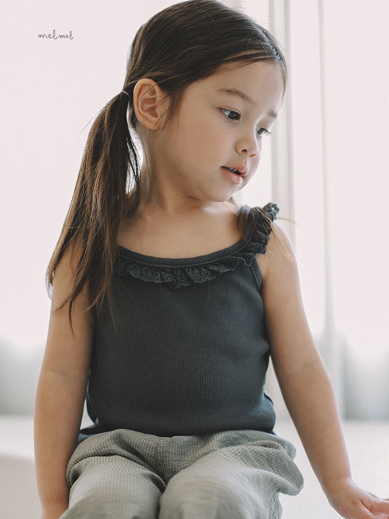 Melmel - Korean Baby Fashion - #onlinebabyshop - Lace Tank Top