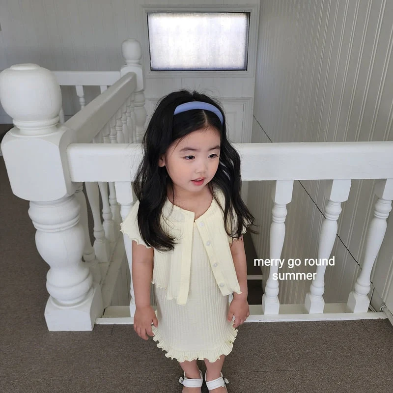 Merry Go Round - Korean Children Fashion - #Kfashion4kids - Ribbed One-piece Set - 8