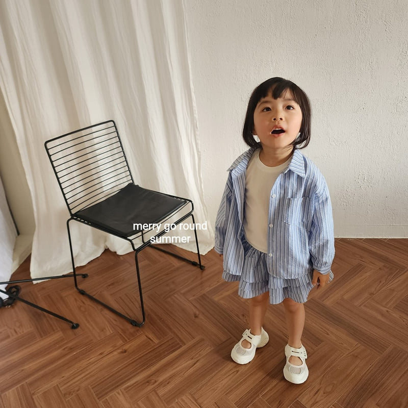 Merry Go Round - Korean Children Fashion - #Kfashion4kids - Stripe Tiered Skirt - 7
