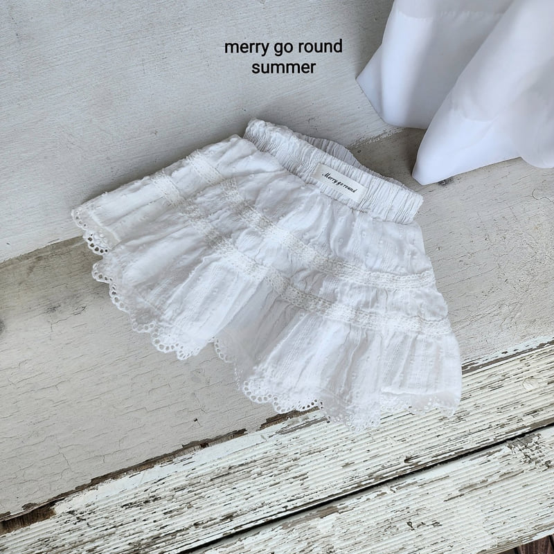 Merry Go Round - Korean Children Fashion - #Kfashion4kids - Lace Skirt