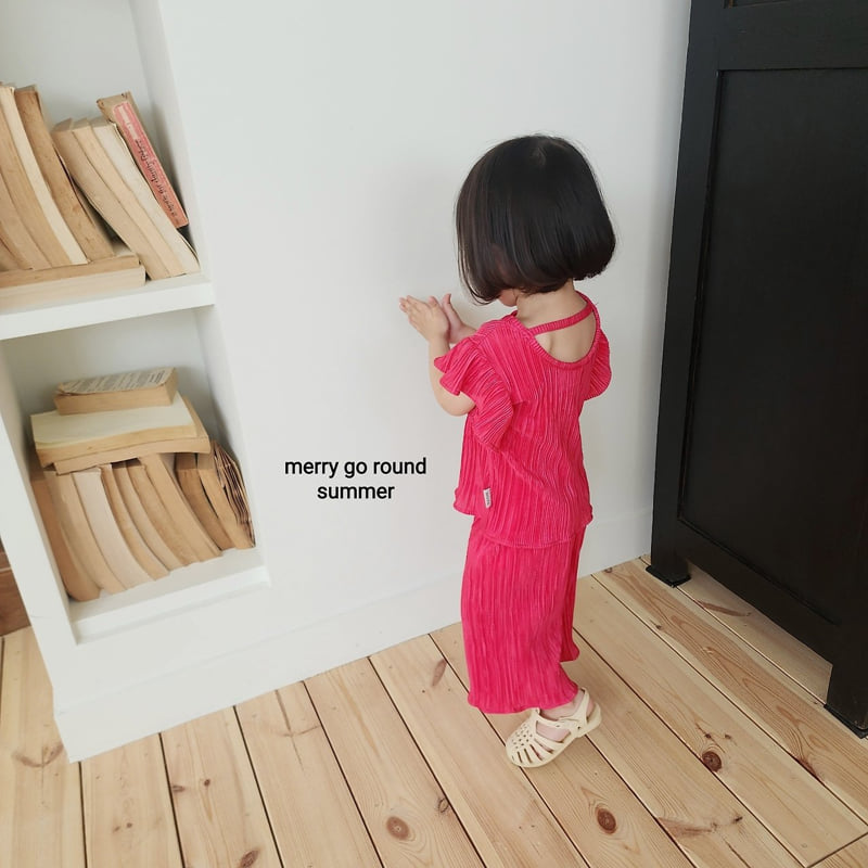 Merry Go Round - Korean Children Fashion - #Kfashion4kids - Frill Pleated Set - 8