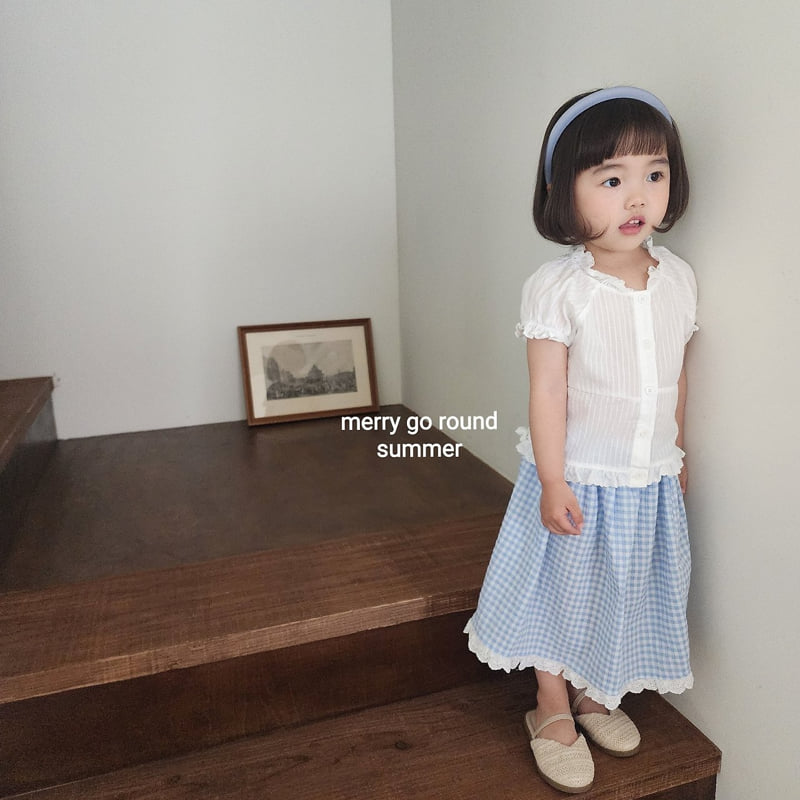 Merry Go Round - Korean Children Fashion - #Kfashion4kids - Check Long Skirt - 5