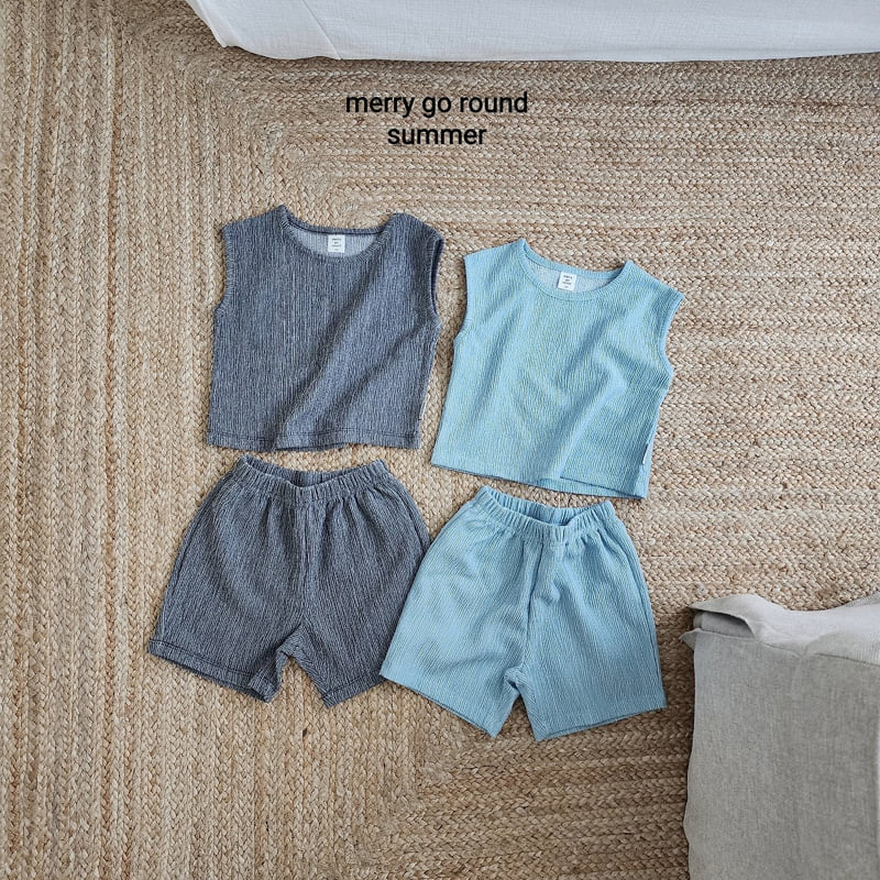 Merry Go Round - Korean Children Fashion - #Kfashion4kids - Crinkle Set