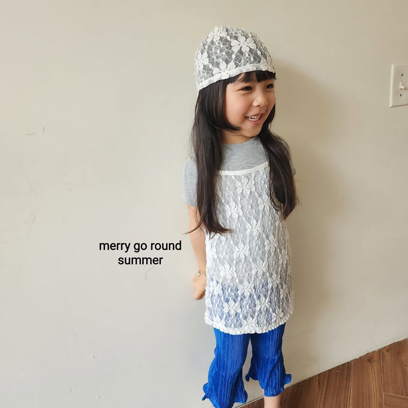 Merry Go Round - Korean Children Fashion - #childofig - Lace Long Sleeveless - 12
