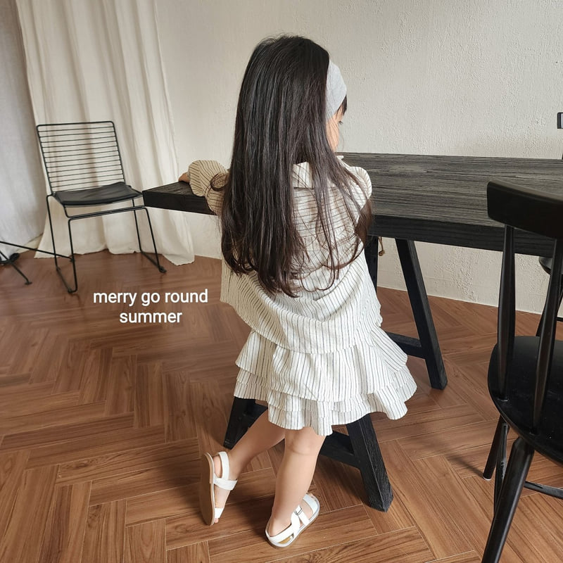 Merry Go Round - Korean Children Fashion - #childofig - Stripe Shirt - 6