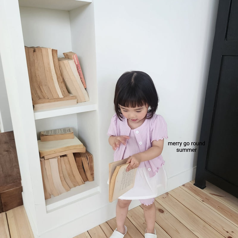 Merry Go Round - Korean Children Fashion - #childofig - Short Sleeve Cardigan Set (set of 3) - 12