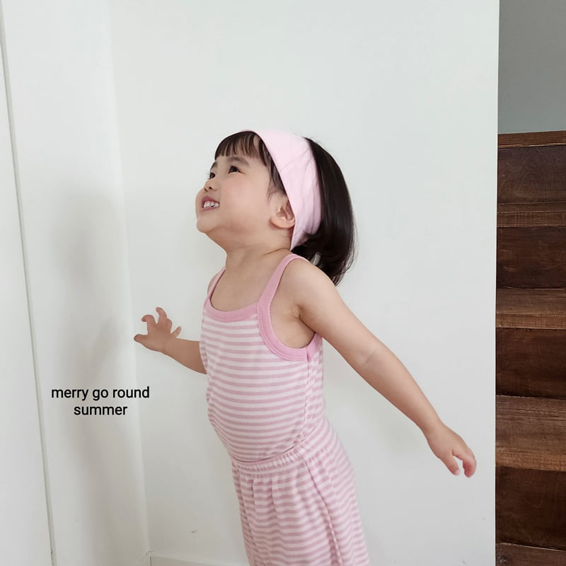 Merry Go Round - Korean Children Fashion - #childofig - Stripe Jogger Pants Set - 3