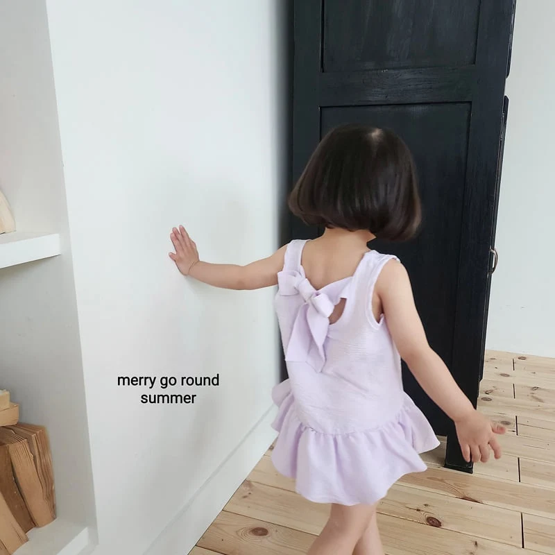 Merry Go Round - Korean Children Fashion - #designkidswear - Ribbon One-piece - 9