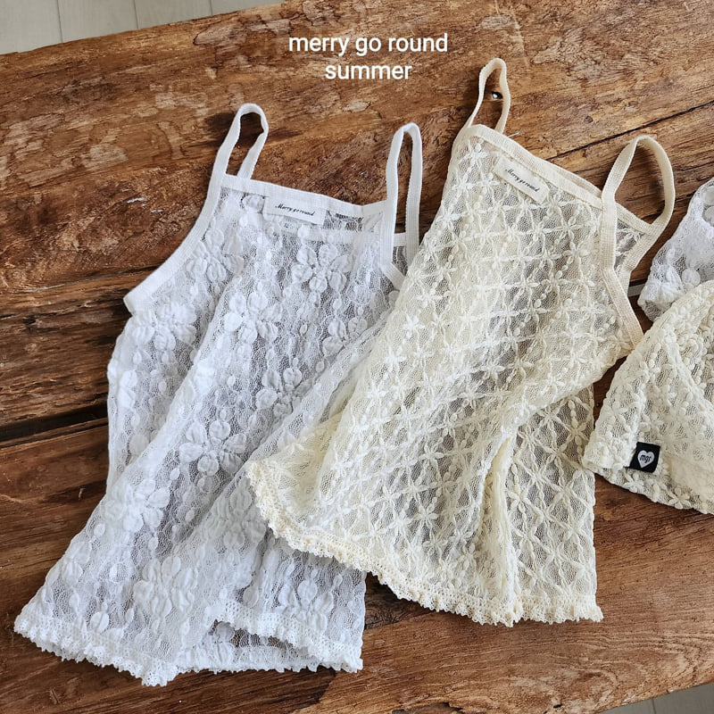 Merry Go Round - Korean Children Fashion - #designkidswear - Lace Long Sleeveless