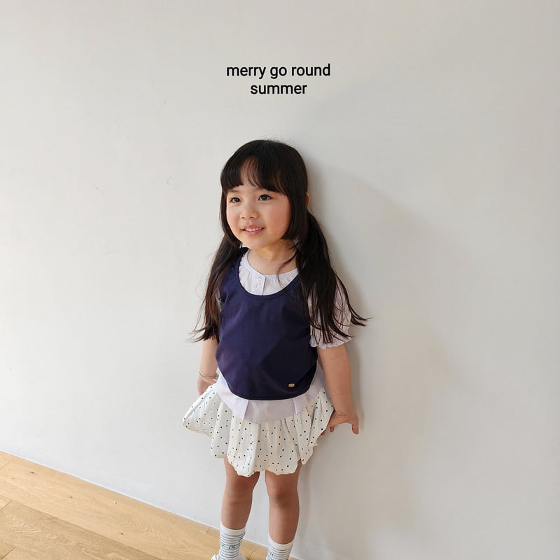 Merry Go Round - Korean Children Fashion - #designkidswear - Dot Skirt Shorts - 12