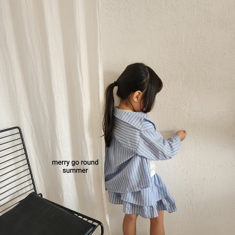 Merry Go Round - Korean Children Fashion - #designkidswear - Stripe Shirt - 8