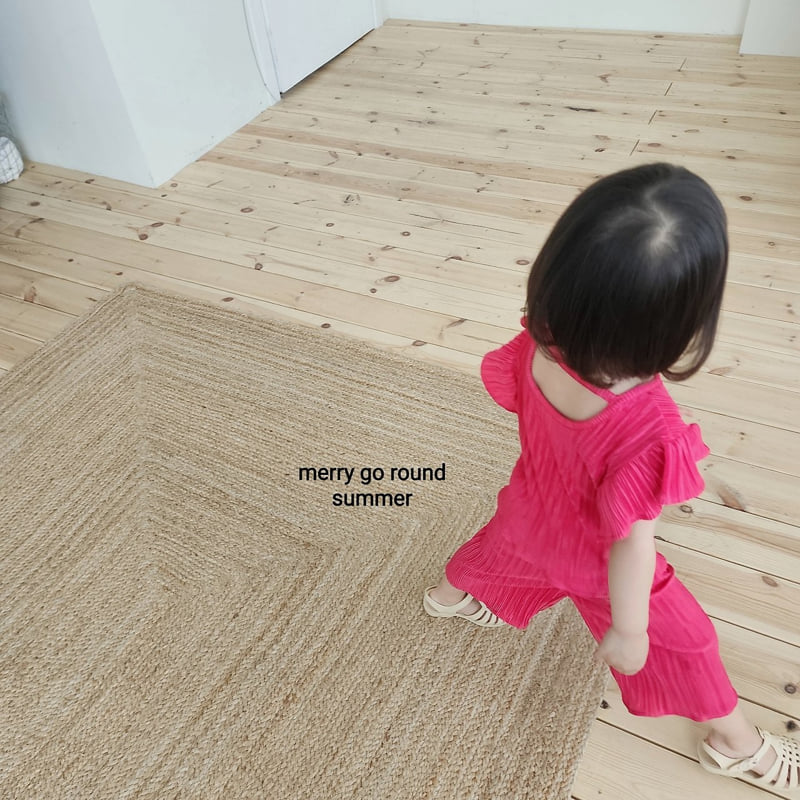 Merry Go Round - Korean Children Fashion - #designkidswear - Frill Pleated Set - 2