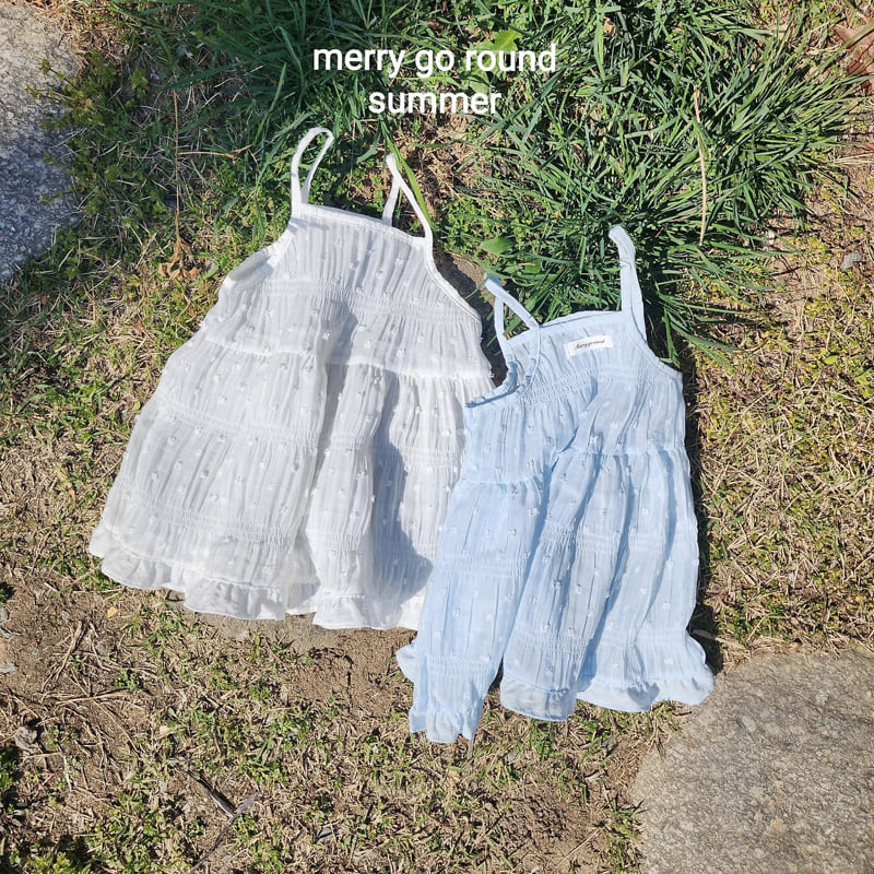 Merry Go Round - Korean Children Fashion - #discoveringself - Snowflake Sleeveless One-piece