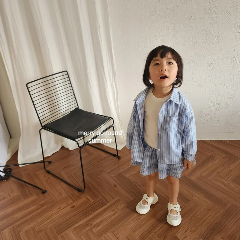 Merry Go Round - Korean Children Fashion - #discoveringself - Stripe Shirt - 9