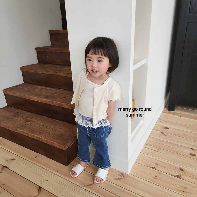 Merry Go Round - Korean Children Fashion - #discoveringself - Pocket Bootcut Pants - 6