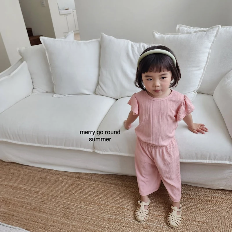 Merry Go Round - Korean Children Fashion - #designkidswear - Frill Set - 4