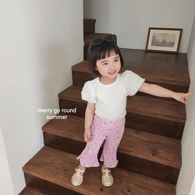 Merry Go Round - Korean Children Fashion - #discoveringself - Candy Puff Tee - 2