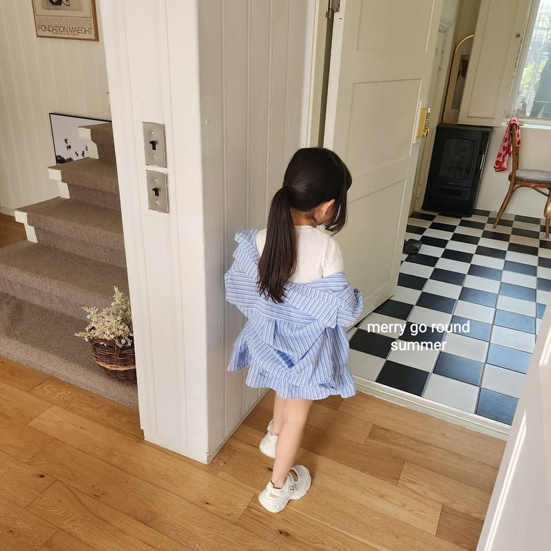Merry Go Round - Korean Children Fashion - #fashionkids - Stripe Shirt - 10