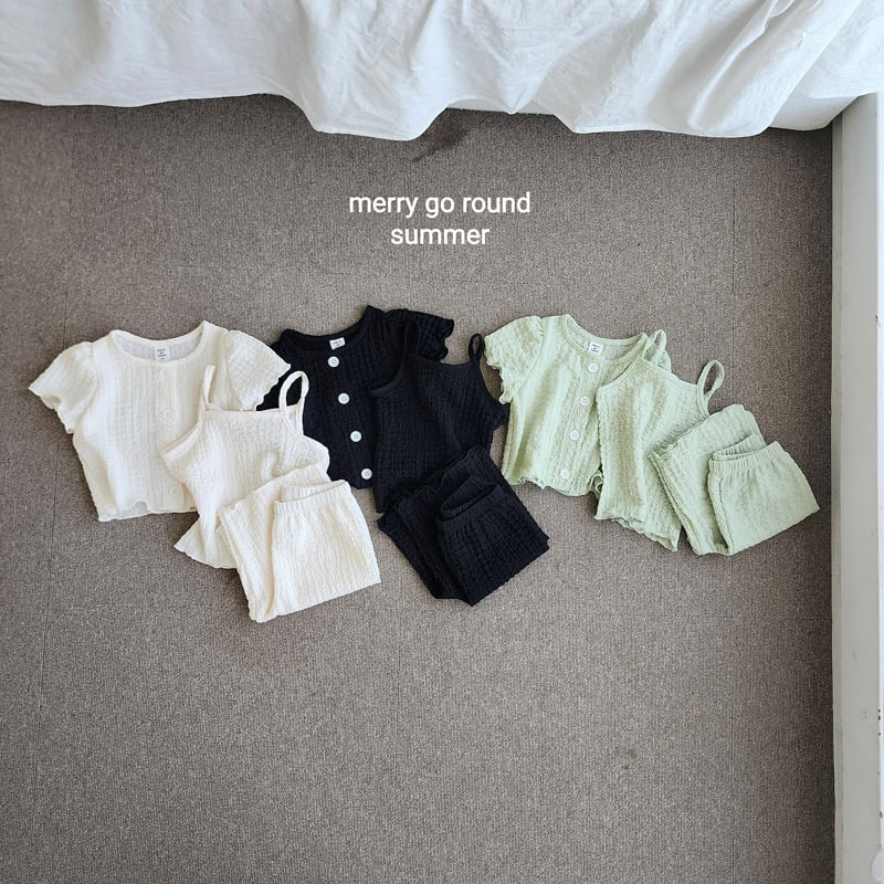 Merry Go Round - Korean Children Fashion - #fashionkids - Cardigan Set (set of 3)