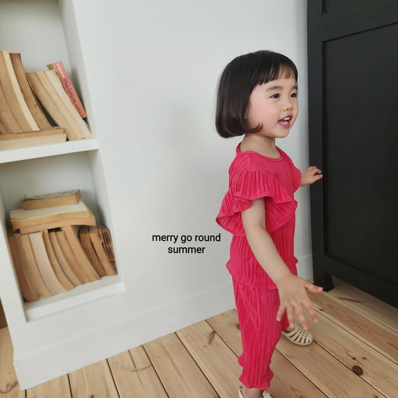 Merry Go Round - Korean Children Fashion - #discoveringself - Frill Pleated Set - 4