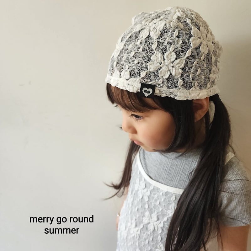 Merry Go Round - Korean Children Fashion - #kidsshorts - Lace Beanie - 2
