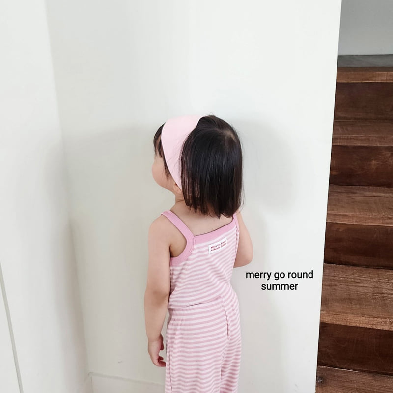 Merry Go Round - Korean Children Fashion - #kidsshorts - Stripe Jogger Pants Set - 9
