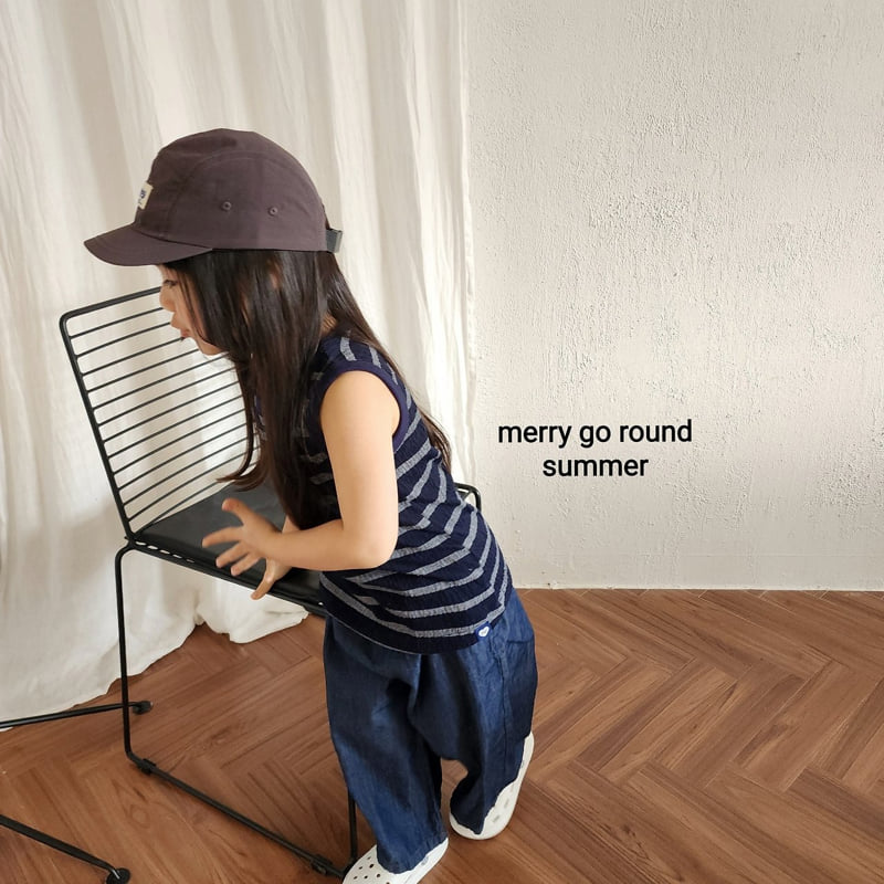 Merry Go Round - Korean Children Fashion - #kidsstore - Stripe Long Sleeveless - 10