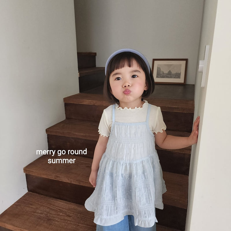 Merry Go Round - Korean Children Fashion - #kidsshorts - Snowflake Sleeveless One-piece - 4