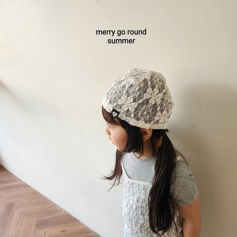 Merry Go Round - Korean Children Fashion - #kidsstore - Lace Beanie - 3