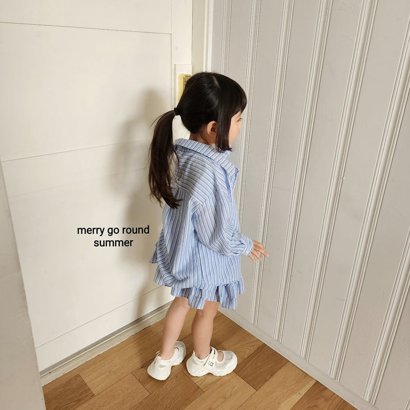 Merry Go Round - Korean Children Fashion - #kidsstore - Stripe Shirt - 12