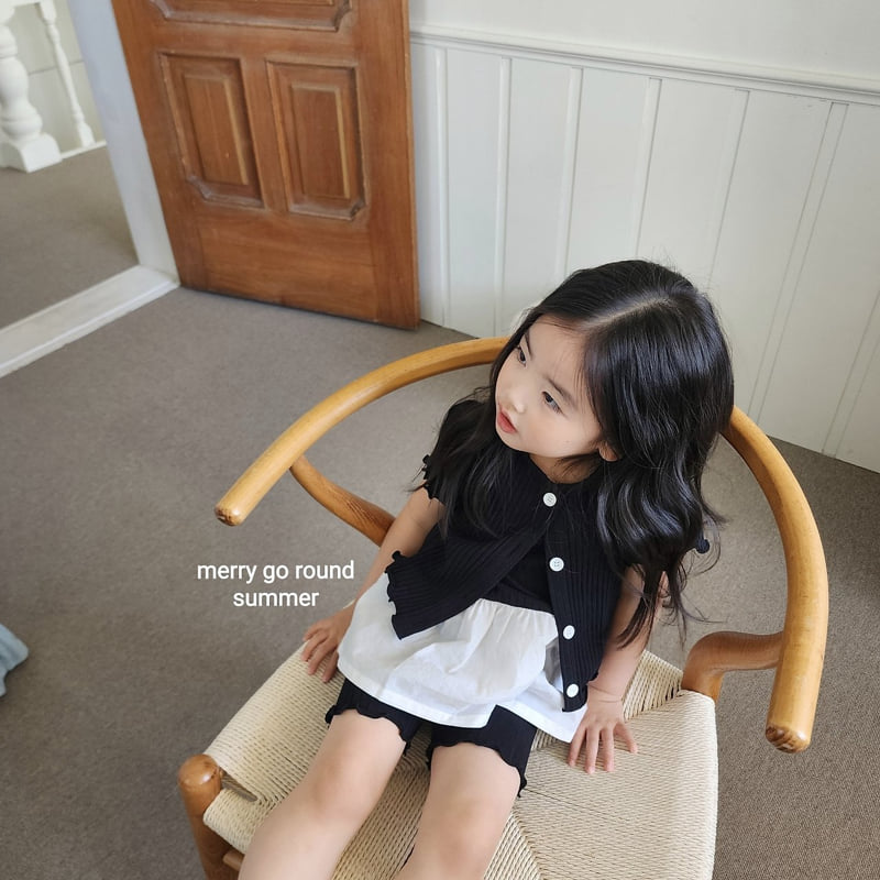 Merry Go Round - Korean Children Fashion - #kidsstore - Short Sleeve Cardigan Set (set of 3) - 2
