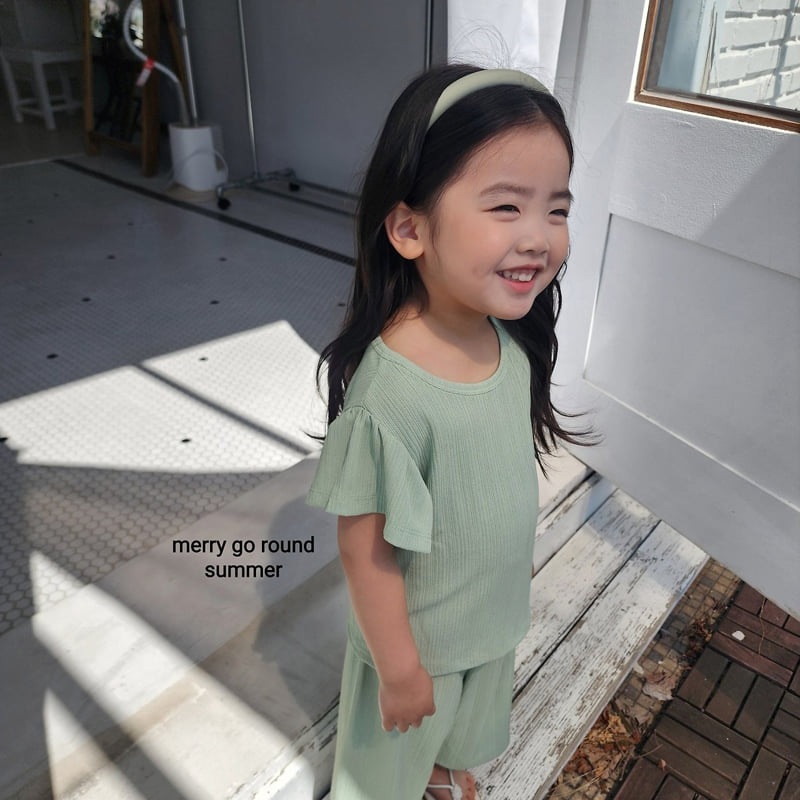 Merry Go Round - Korean Children Fashion - #kidsstore - Frill Set - 7