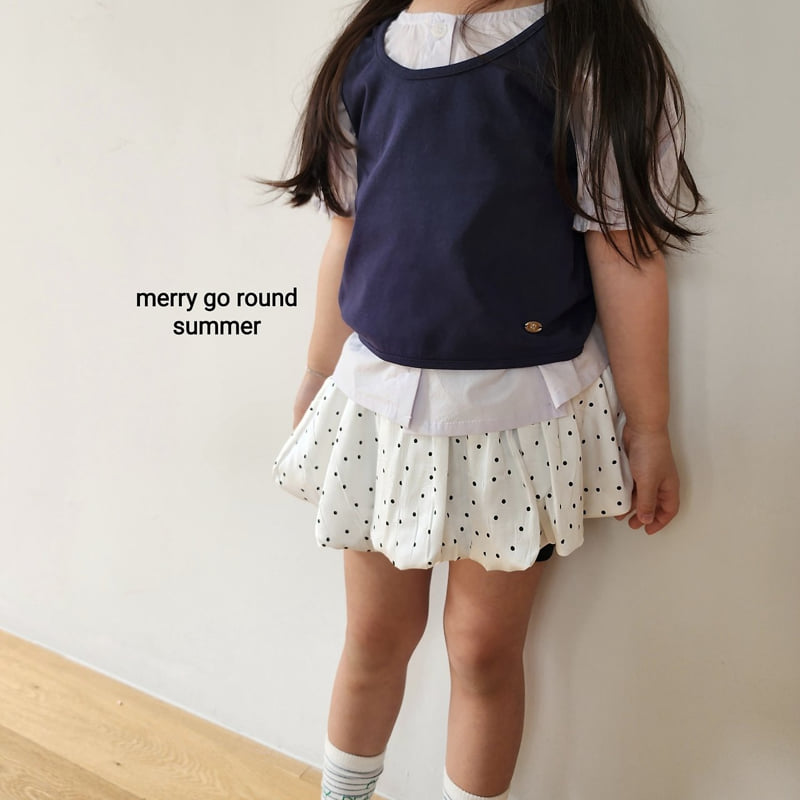 Merry Go Round - Korean Children Fashion - #kidzfashiontrend - Dot Skirt Shorts - 3