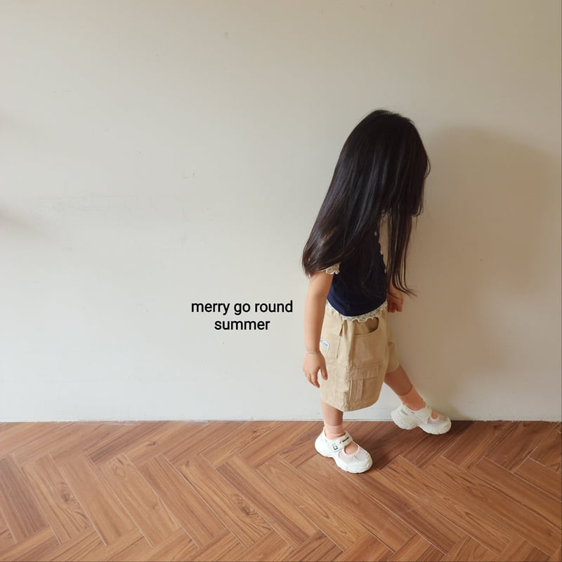 Merry Go Round - Korean Children Fashion - #kidzfashiontrend - Bermuda Cargo Pants