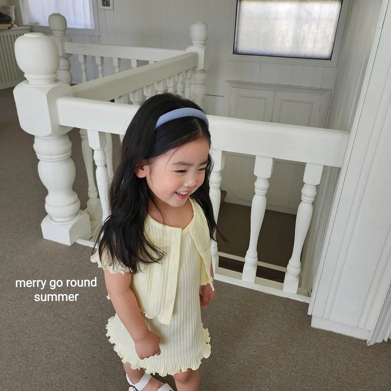 Merry Go Round - Korean Children Fashion - #kidzfashiontrend - Ribbed One-piece Set - 7