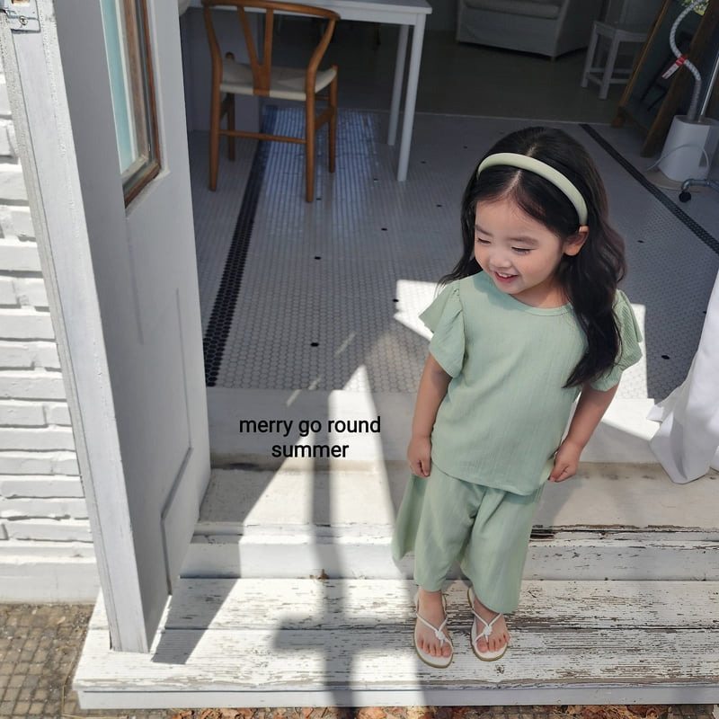 Merry Go Round - Korean Children Fashion - #kidzfashiontrend - Frill Set - 8