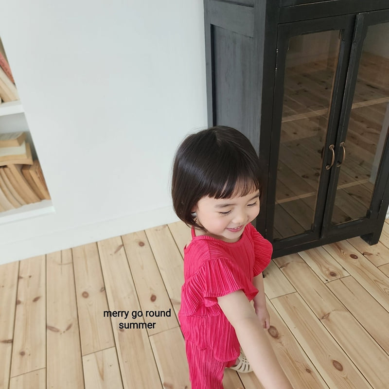 Merry Go Round - Korean Children Fashion - #kidzfashiontrend - Frill Pleated Set - 7