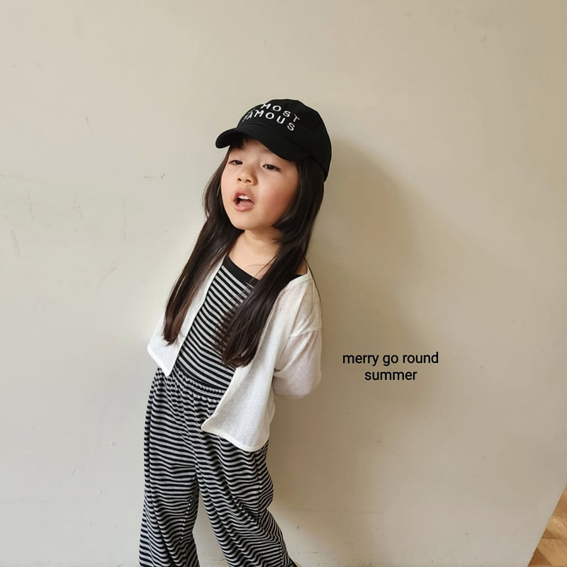 Merry Go Round - Korean Children Fashion - #kidzfashiontrend - Stripe Jogger Pants Set - 11