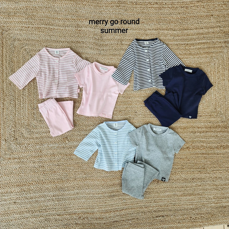 Merry Go Round - Korean Children Fashion - #kidzfashiontrend - Mimi Cardigan Set (set of 3)